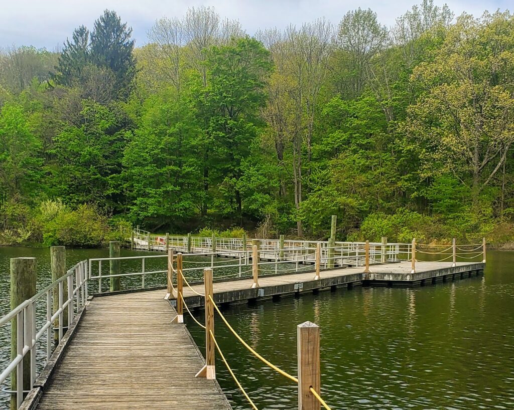 Bridge over George Lake at Schooley's Mountain