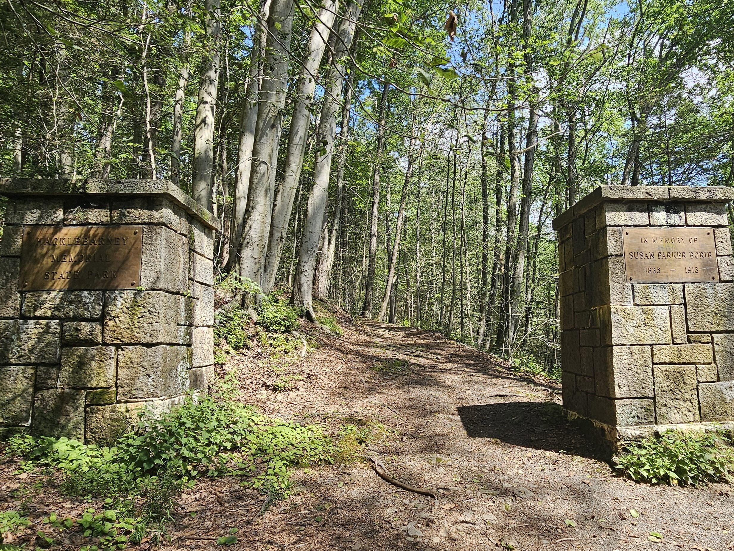 Boundary Monuments at Hacklebarney State Park