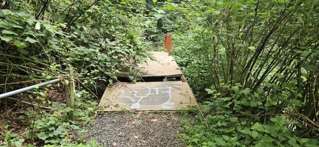 A bridge in poor condition