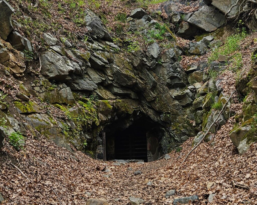 Imposing picture of the bat cave