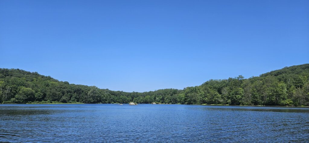 An image of the northern end of Splitrock Reservoir