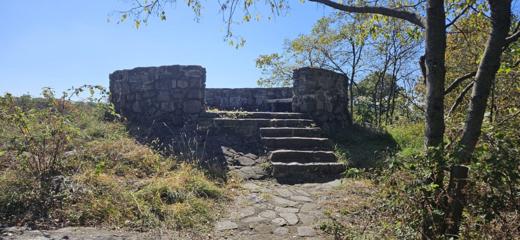 An image of a stone observation area