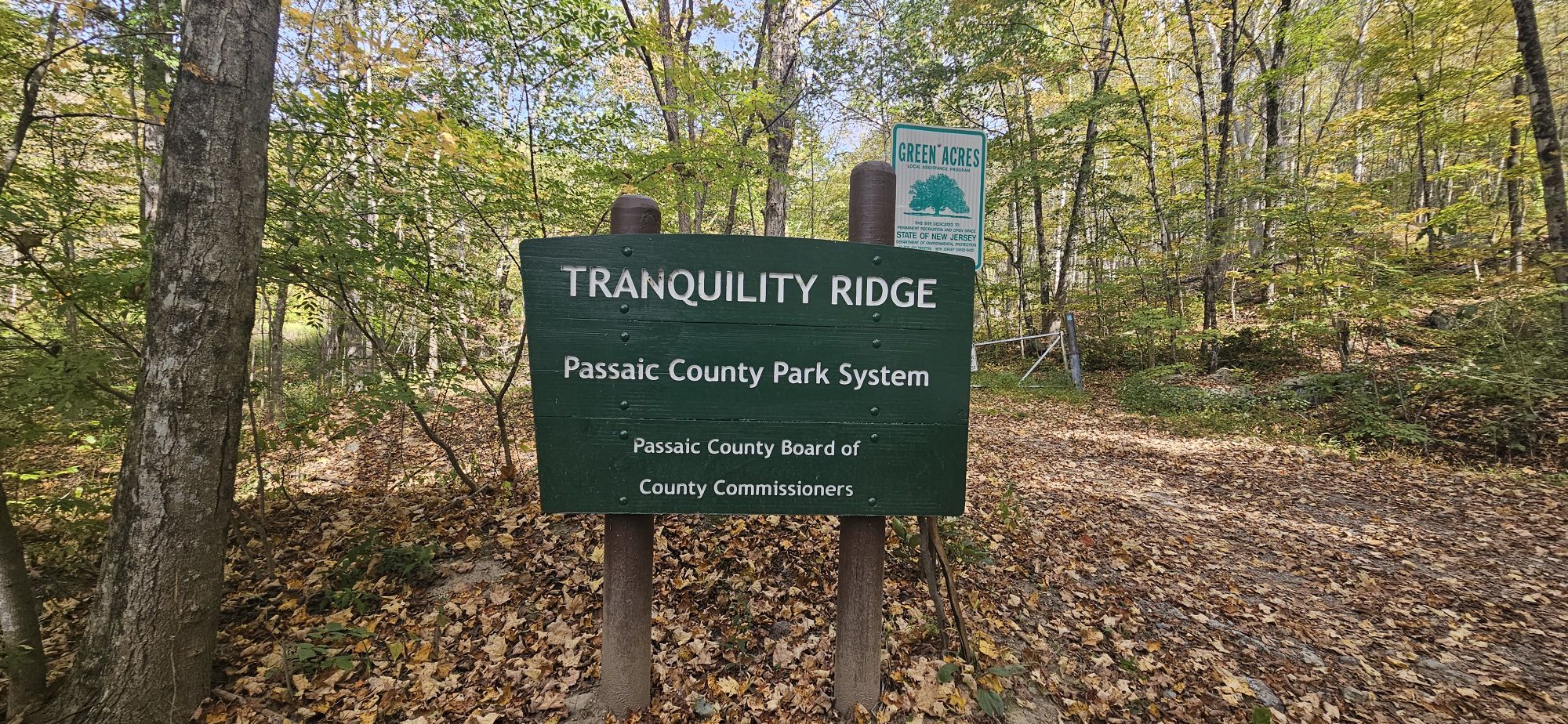 An image of a sign for Tranquility Ridge