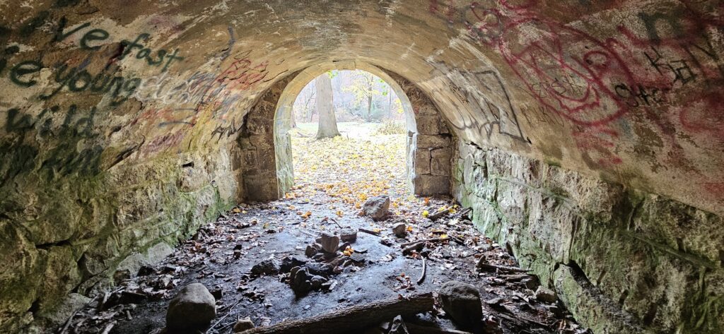 An image inside a furnace tunnel