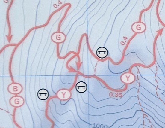 An enlarged image of the Sparta Glen Trail Map