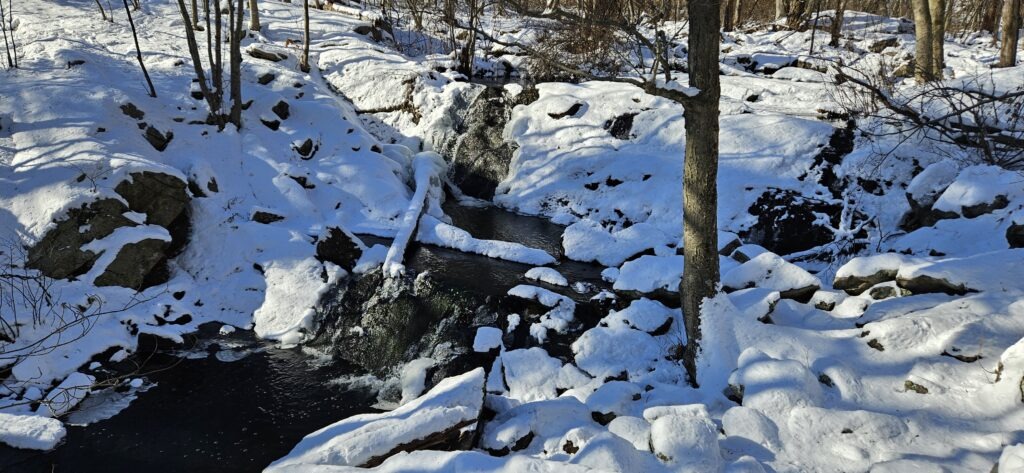 An image of Otter Hole Falls in the Winter