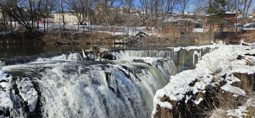 An image of the top of the Paterson Great Falls