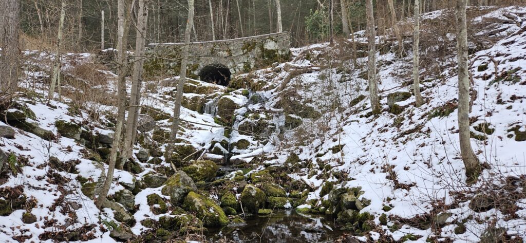 An image of a waterfall in the winter