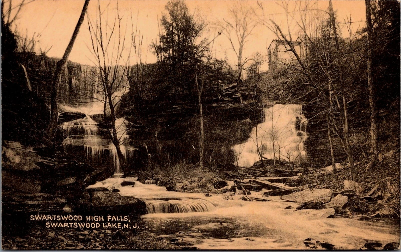 An image of the Swartswood High Falls