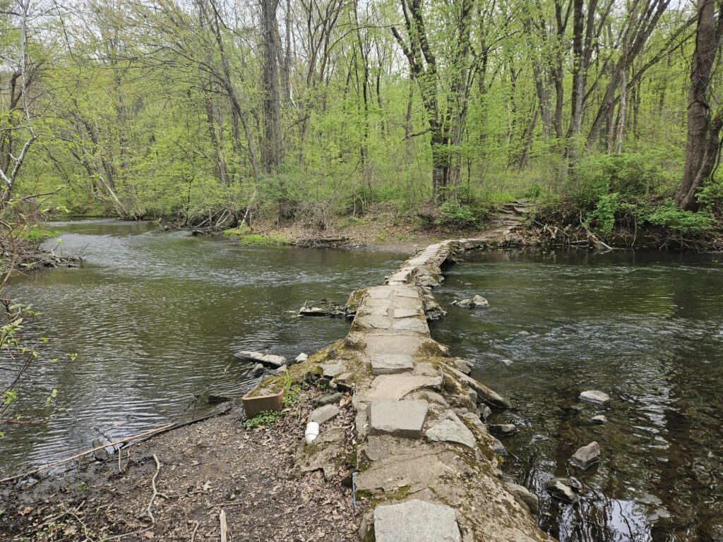 The bridge crossing the Wanaque River at Back Beach Park