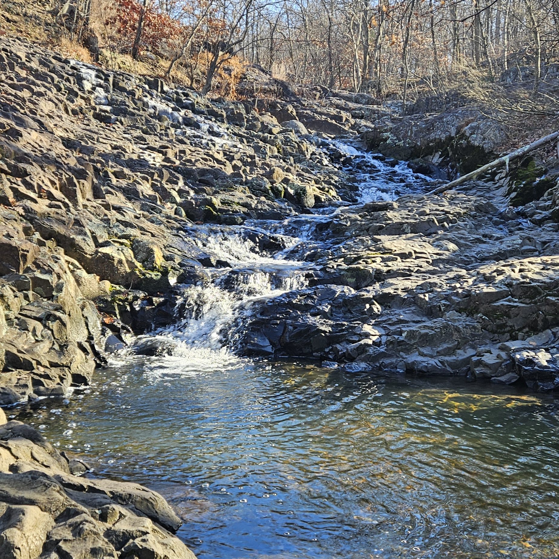 An unnamed cascade at south mountain reservation