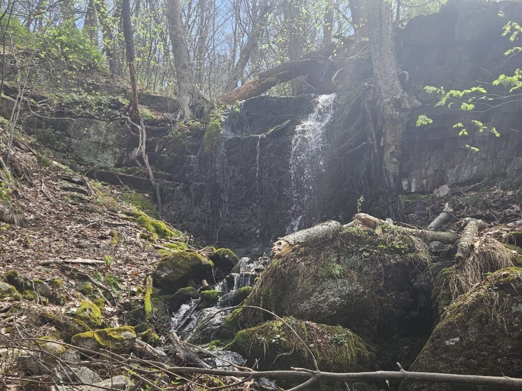 An Unnamed Waterfall on Old Mine Road in Worthington State Forest