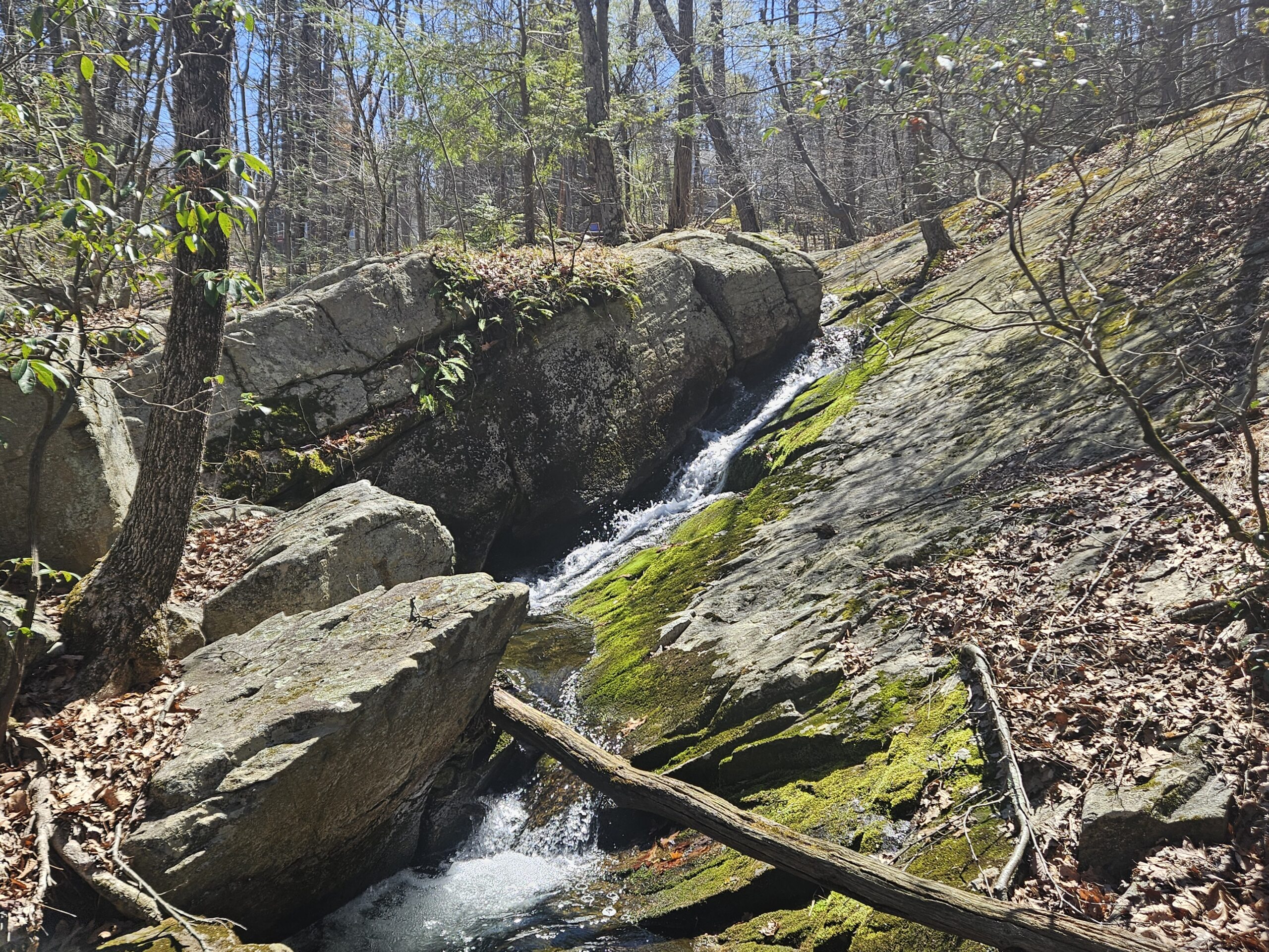 Upper Blue Mine Brook Falls in Norvin Green State Forest