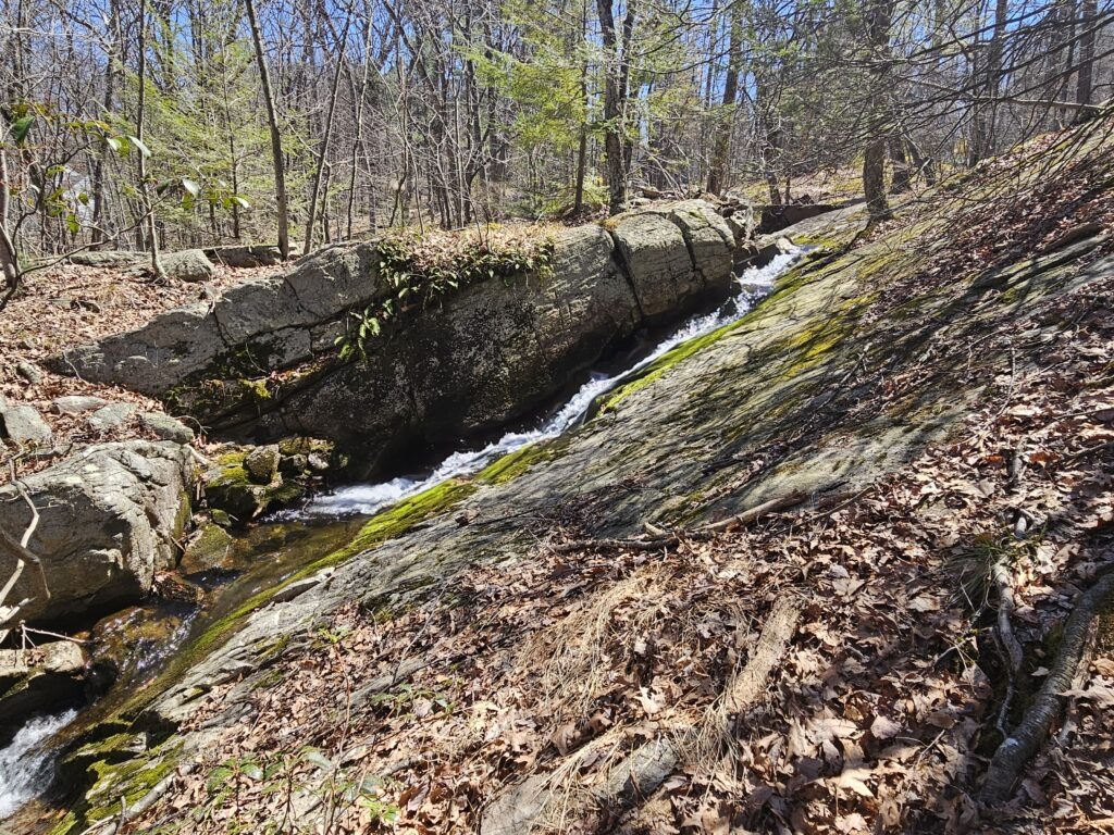 Upper Blue Mine Brook Falls in Norvin Green State Forest