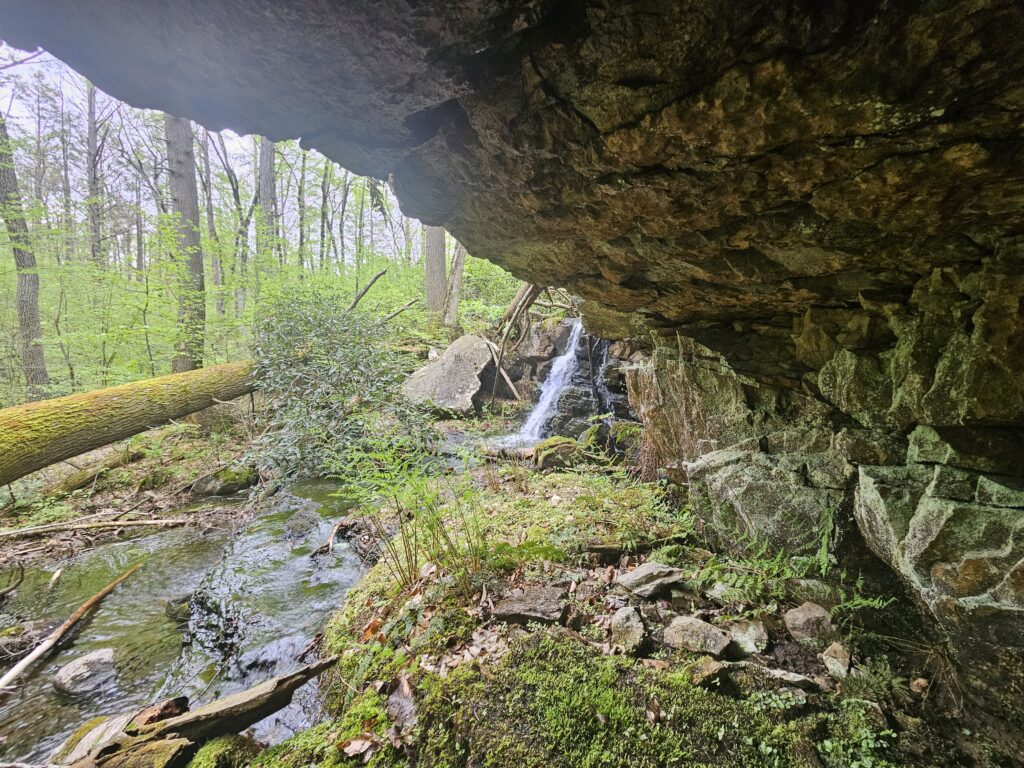 A small waterfall near Coppermine Falls in the Delaware Water Gap