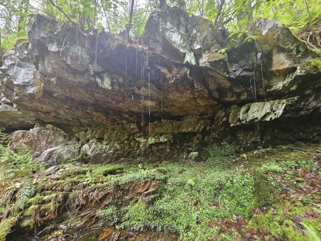A small waterfall near Coppermine Falls in the Delaware Water Gap