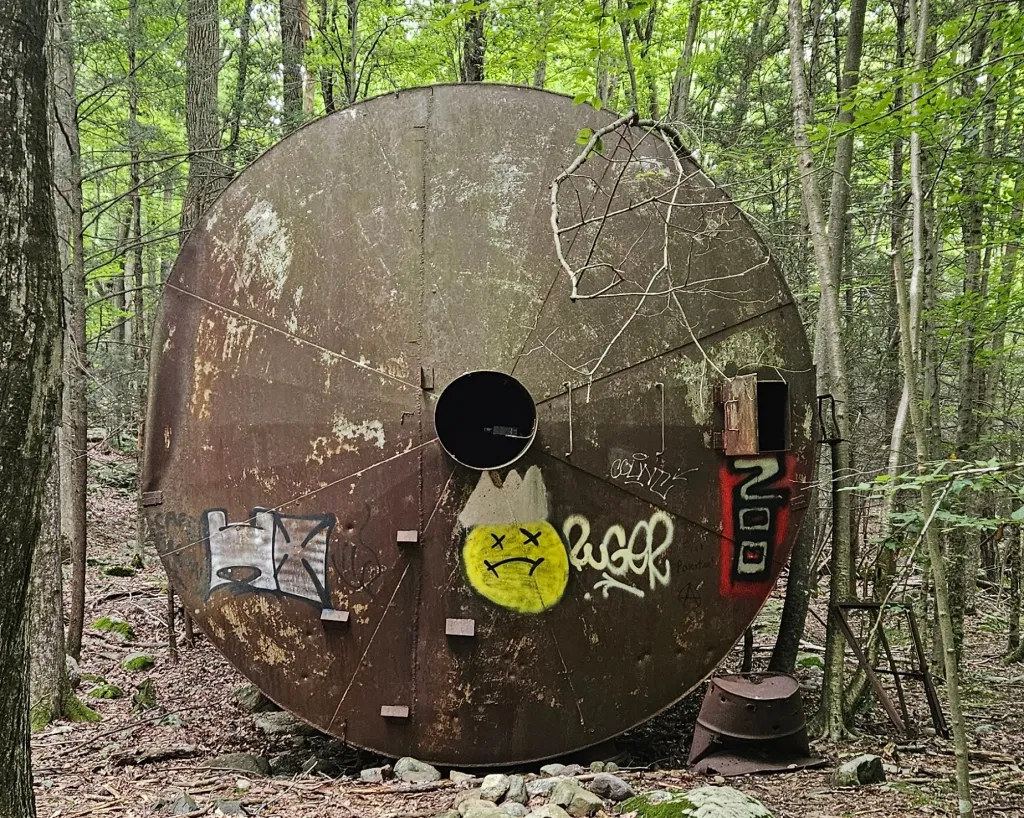 Waterfalls and Ruins: Hiking Apshawa Preserve 5 Ruins of a water tank at Asphawa Preserve