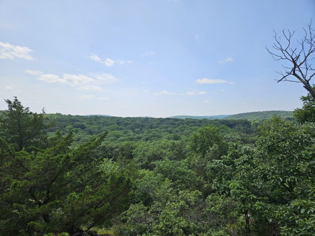 A scenic view of the White Trail at Apshawa Preserve