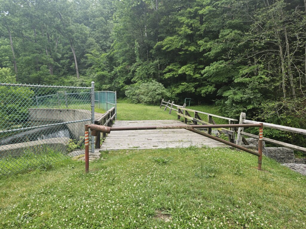 The Underwhelming Gristmill Trail at Swartswood State Park 2 A bridge at the end of Swartswood Lake and the start of the Gristmill Trail