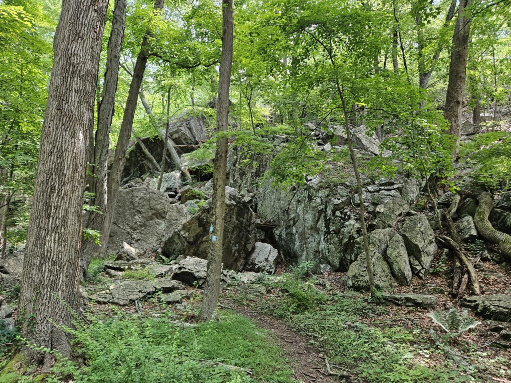 The Indian Cliffs Trail at Wildcat Ridge and Farny State Park