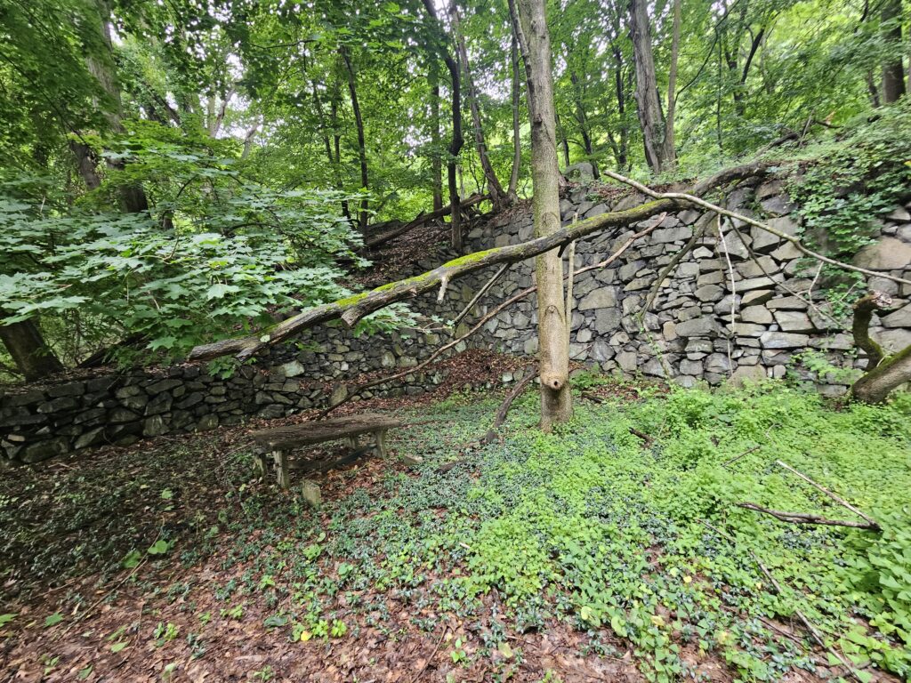 Ruins of a picnic area at Palisades Interstate Park