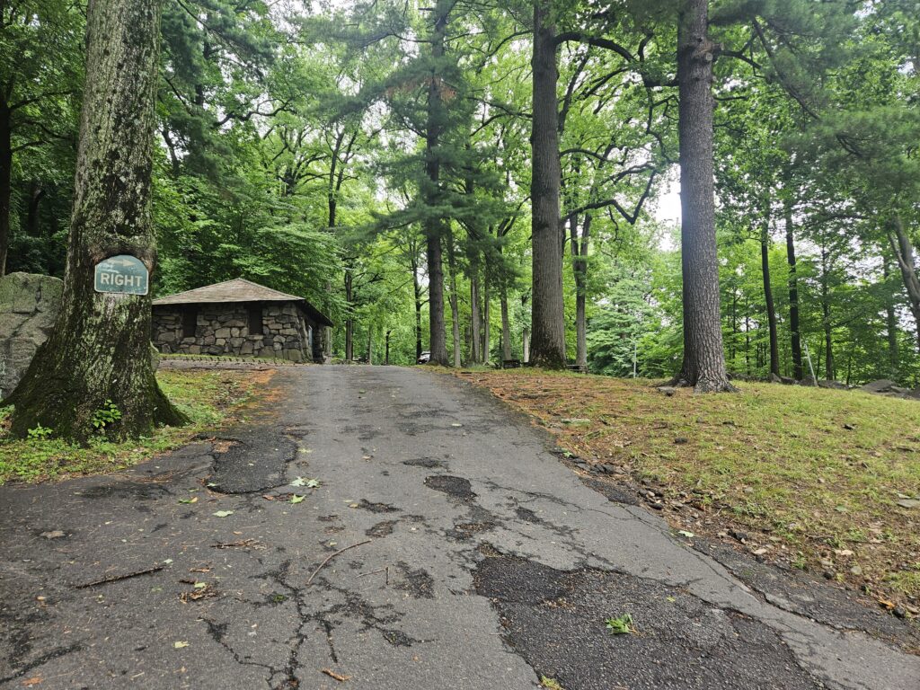 The undercliff picnic area at the Palisades Interstate Park