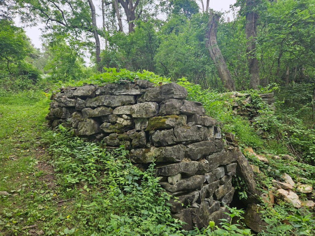 Hiking White Lake Natural Resource Area 5 Lime Kiln ruins at White Lake Natural Resource Area in Hardwick