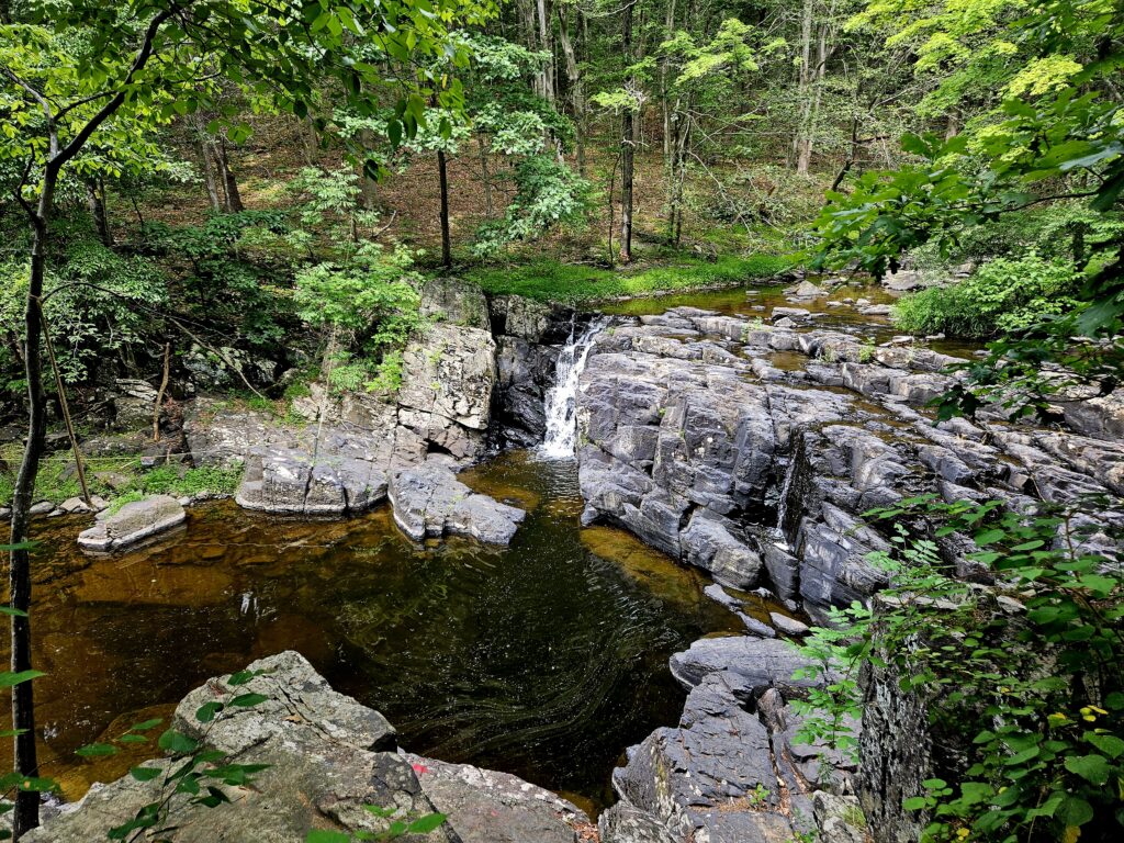 The Lockatong High Falls from above