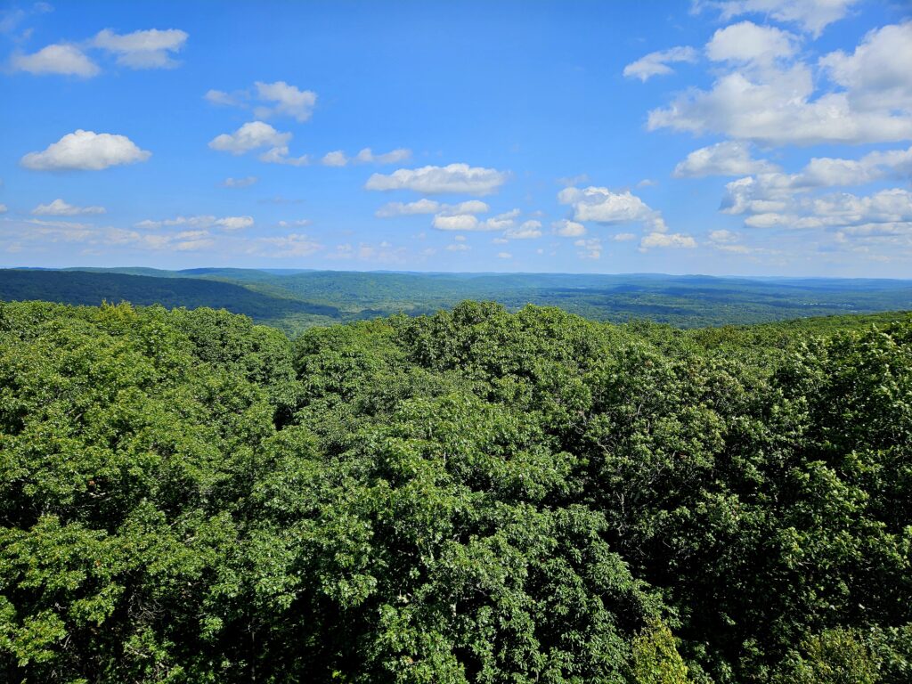 The view from the Milton Fire Tower in Jefferson New Jersey