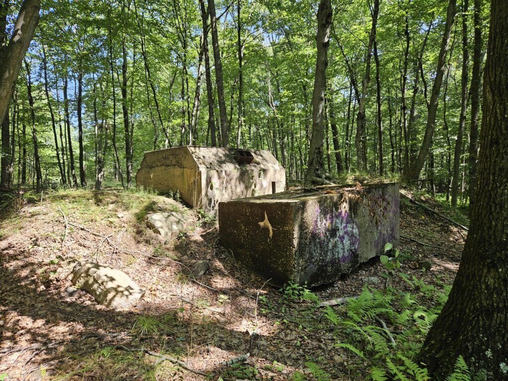 A counterweight at the top of the old Snow Bowl Ski Area in Jefferson New Jersey