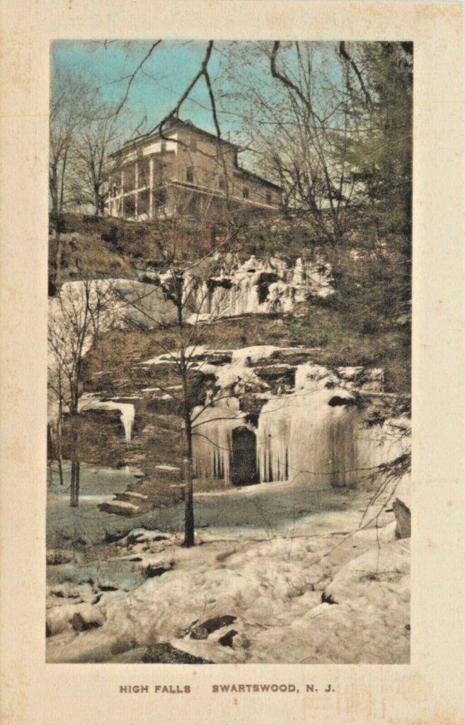 A historic image if High Falls in Swartswood