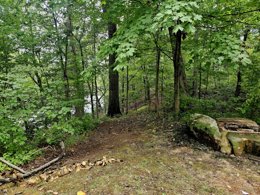Hiking to the Filthy Green Brook Falls at Watchung Reservation 22 The trail to Seeley's Falls at Watchung Reservation