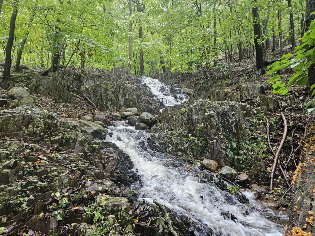 Three Block Falls at High Mountain Preserve in Wayne