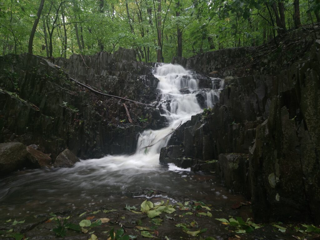 Three Block Falls at High Mountain Preserve in Wayne