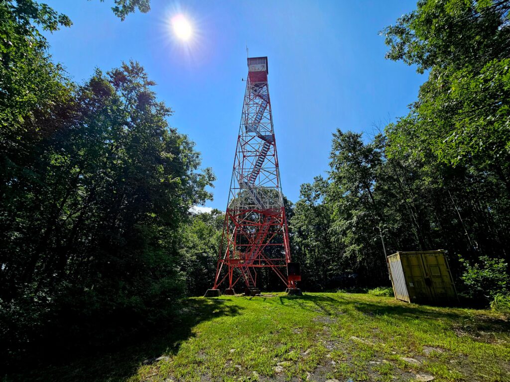 The Milton Fire Tower in Jefferson and Oak Ridge New Jersey